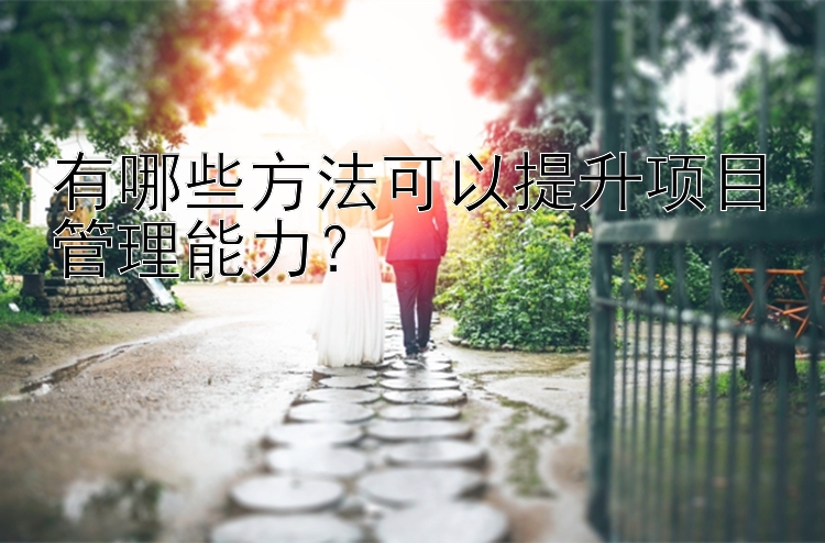 有哪些方法可以提升项目管理能力？